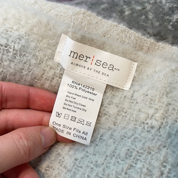 Mer Sea ombré chunky scarf - Picture 2 of 2